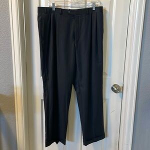 Lauren Ralph Lauren Black Pinstripe Dress Pants, 100% wool. Size 36x30.